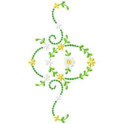 Flowers And Tree Embroidery Design 6 Flowers And Tree Embroidery Design 6